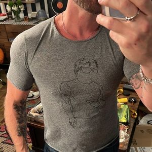 Unique John Lennon art design men’s soft tshirt